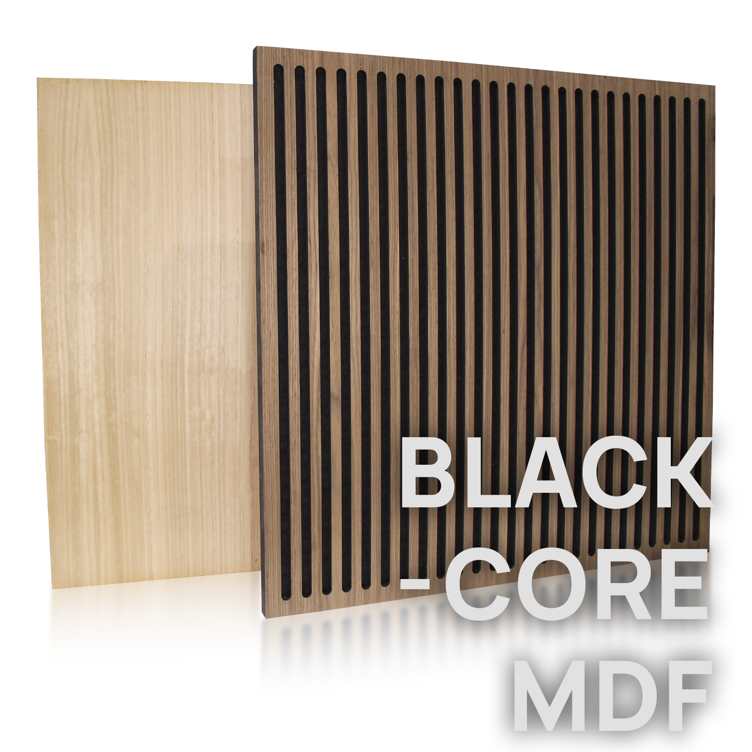 Black MDF Core Panels