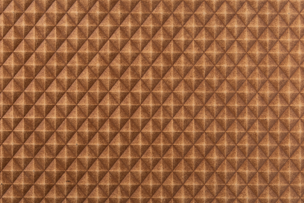 Brown Prisma Textured Panel - Paintable